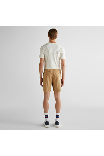 Gant Erkek Bej Regular Fit Logolu Şort