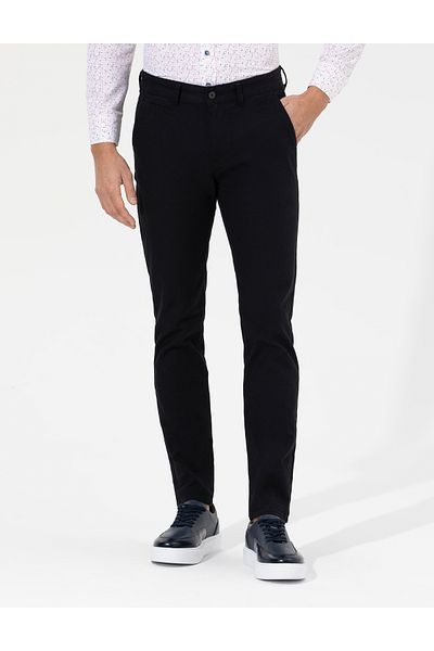 Pierre Cardin Μαύρο Slim Fit Canvas Παντελόνι 50265904-vr046
