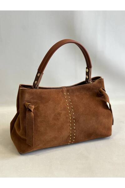 çkn sedat çakan çanta & fular & aksesuar حقيبة كتف نسائية من جلد الغزال الأصلي