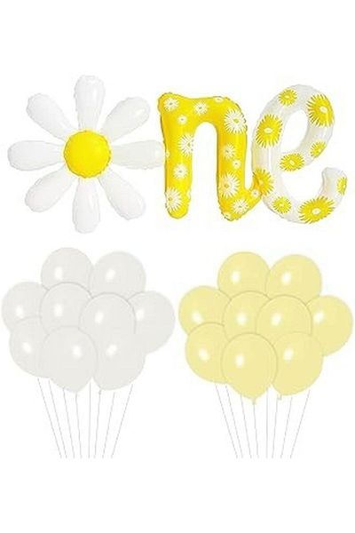 DÜVENCİ TİCARET Daisy Patterned One Foil Balloon Set