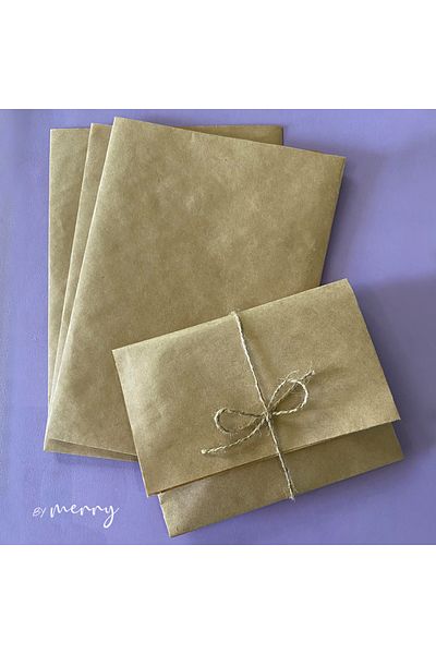 by Merry 10 Pieces 17X24 cm Thick Kraft Gift Package - Wrapping Paper