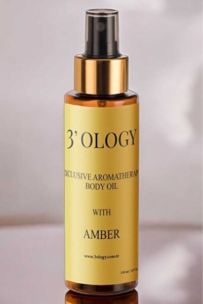 3'OLOGY Aromaterapi Lüks Işıltı Katan Vücut Bakım Yağı Amber 150ml.