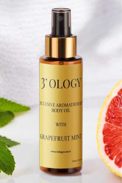 3'OLOGY Aromaterapi Selülit Karşıtı Vücut Bakım Yağı Greyfurt Nane 150ml.