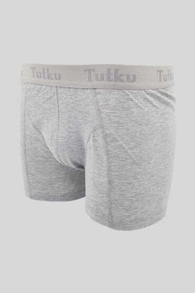 Tutku 0114 Tutku - Boxeri din elastan pentru bărbați gri, pachet de 6