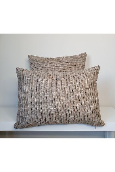 DECO Luxury Brown Jacquard Waist Pillow Case