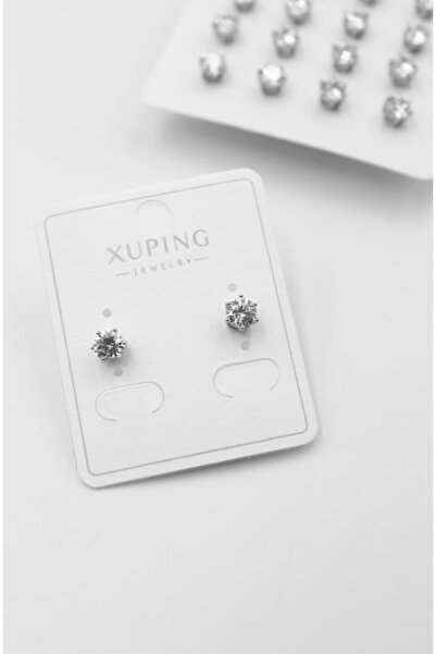 Accessories Xuping Medium Size Zircon Stone Solitaire Earrings