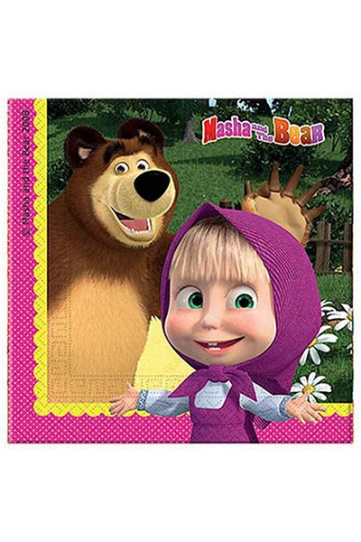 Showparty Licensed Napkin Masha and the Bear