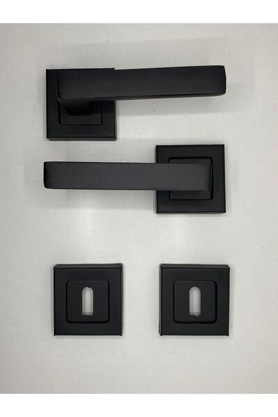 AKK TİCARET مقبض باب أسود غير مقفل ثنائي الاتجاه