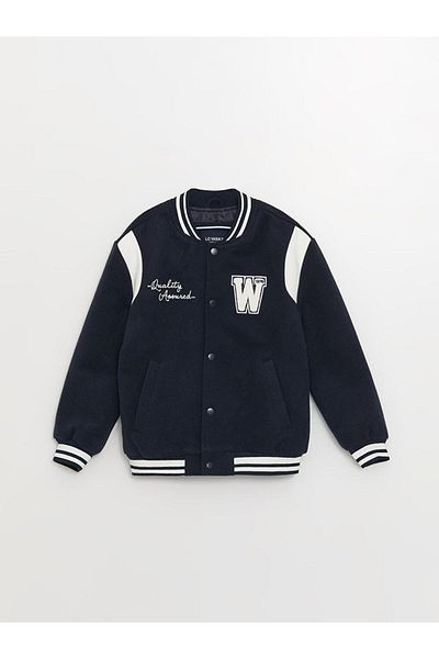 LC Waikiki College Collar Boy's Stamp Coat