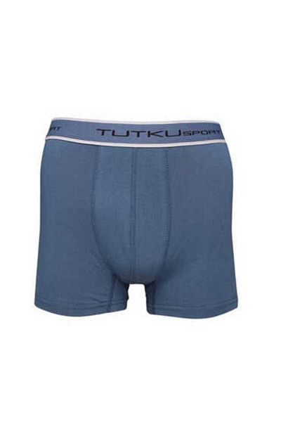 Tutku 0400 Tutku - Ανδρικά Elastan Blue Sports Boxer 6 Πακ