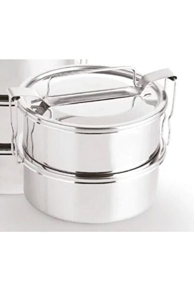 Albergio Sefer Tası 2 Li Paslanmaz Çelik Tek Kişilik 12x6 cm