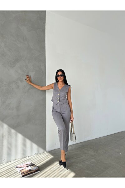 Thil 2453-Thl Model Buckskin and Vest Suit Set