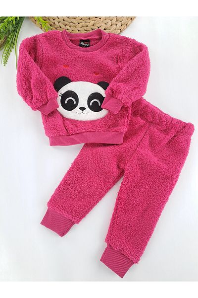 Butik Girl / Boy Plush Fleece Double Pajamas Set Different Color Options