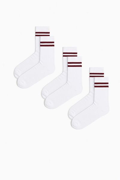 MEM SOCKS 3 τεμάχια πετσέτα βάσης (χοντρή βάση) Κάλτσες τένις πλεκτά πλεκτά από καουτσούκ χωρίς ραφές