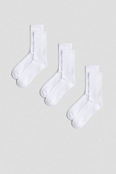 MEM SOCKS Чифт от 3 безшевни плетени тенис чорапи с хавлиена подметка (дебела основа) и еластична яка