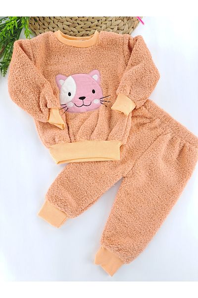 Butik Set de pijamale din două piese din fleece pentru fete/băieți, cu diferite opțiuni de culoare