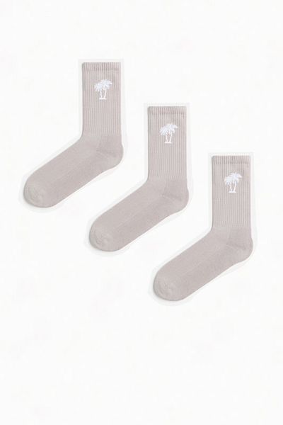 MEM SOCKS Чифт от 3 безшевни плетени тенис чорапи с хавлиена подметка (дебела основа) и еластична яка