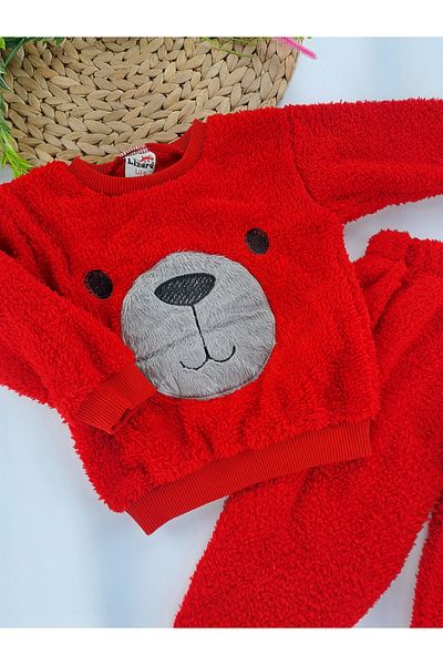 Butik Girl / Boy Plush Fleece Double Pajamas Set Different Color Options