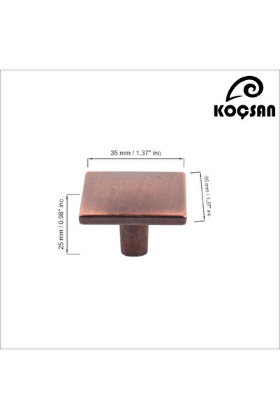 KOÇSAN Hisar Antik Bakır Düğme Kulp Lüks Country Mutfak Mobilya Dolap Çekmece Kulpu