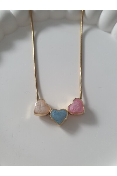 BS JEWELRY Heart Steel Chain Necklace