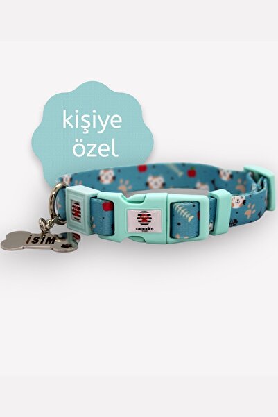 CARAMELOS İSİMLİ, YAVRU VE KÜÇÜK IRK KÖPEK TASMASI, 1,5 CM, PASLANMAZ, KARARMAZ ÇELİK KÜNYELİ, KİŞİYE ÖZEL,