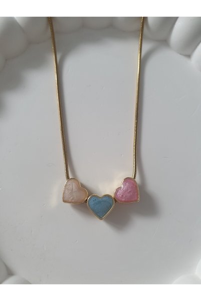 BS JEWELRY Heart Steel Chain Necklace