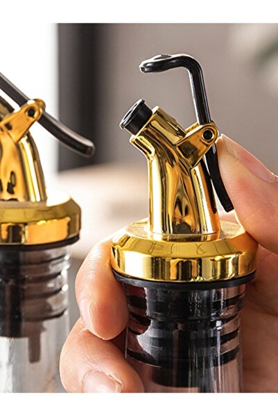 Amentes Gold Drip-Free Oil Dispenser Oil Pot Stopper Cap Bottle Tip Service Apparatus 1 Piece