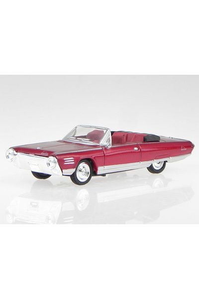 TOYFEST سيارات أمريكية كلاسيكية معدنية مرخصة بمقياس 1:43 - سيارة كرايسلر توربين كابريو 1964 - 10 سم