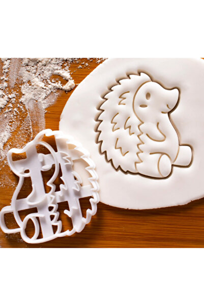 CESTOPİENO قطاعة بسكويت على شكل قنفذ من السيراميك والبوليمر مقاس 7 × 8 سم