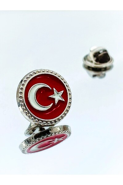 YÖRÜK TASARIM Türkiye Mine Boyalı Yaka Rozeti