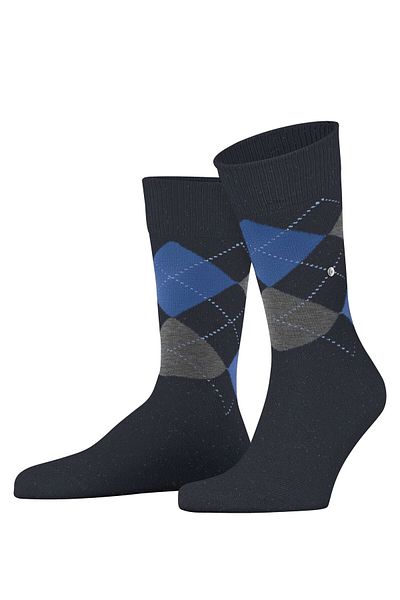 Burlington Herren Socken – Dundee, Rautenmuster, Kurzsocken, Wolle, Einheitsgröße