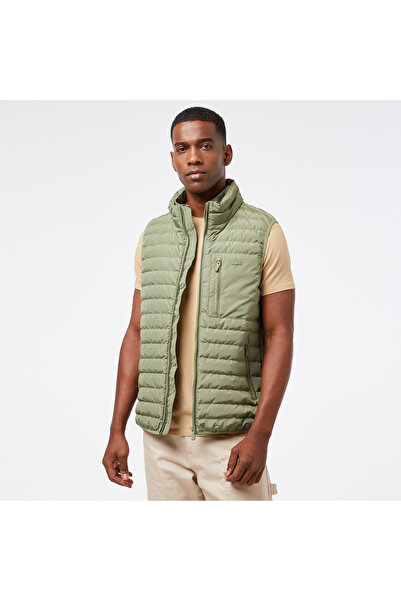 Lacoste Erkek Dik Yaka Haki Yelek