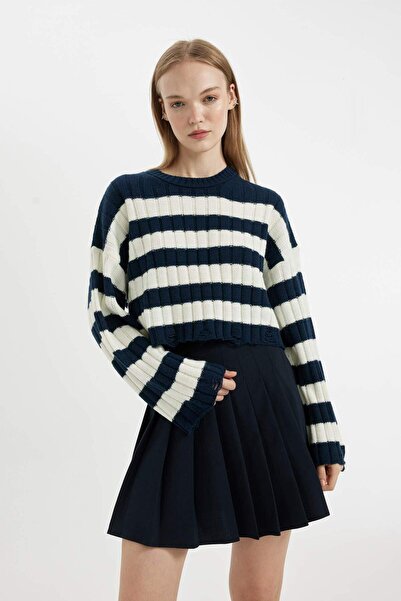 DeFacto Жіночий темно-синій светр - A8152ax/nv135