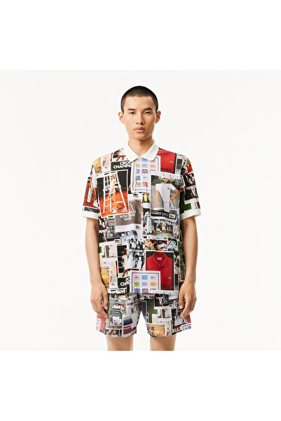 Lacoste L.12.12 Erkek Loose Fit Baskılı Renkli Polo