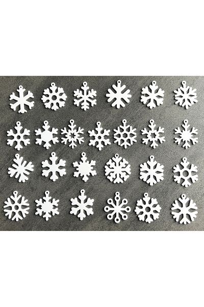 Home 25 Pieces Christmas Pine Tree Ornament - 2.5 cm