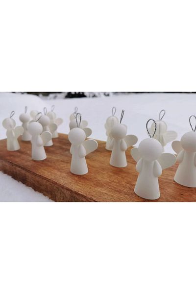 Home 5 Pieces Christmas Pine Tree Ornament - 5 cm
