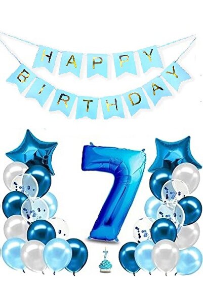 DÜVENCİ TİCARET MAVİ RENK YAŞ BALON SET