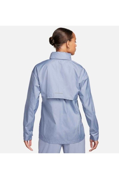 Nike Mavi Kadın Dik Yaka Mont FB7451-493-W NK FAST REPEL JACKET FB7451-493