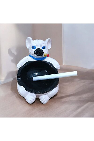 TAŞDEVRİLIFE DEKORATİF KÖPEK TASARIMLI KÜL TABLOSU