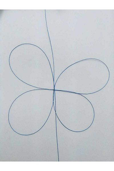 Eskişehir hobi sanat 0,2 mm 60 μέτρα κορδόνι χάντρες νυχτερινό μπλε χρώμα (πιο λεπτό κορδόνι χάντρες)