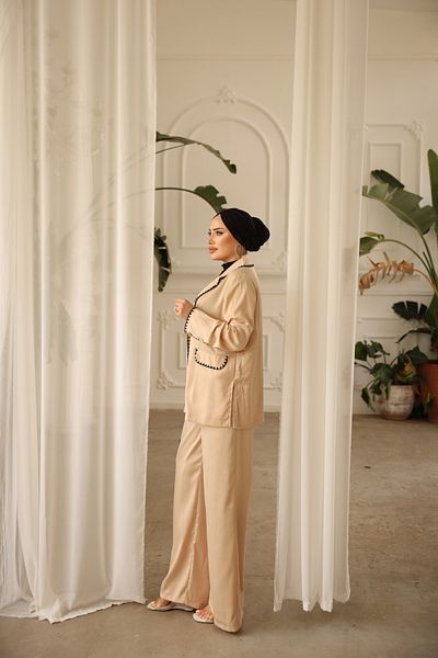 MİMİ Luxury Wear Γυναικείο Σετ με Τσέπες - Μπουφάν και Παντελόνι
