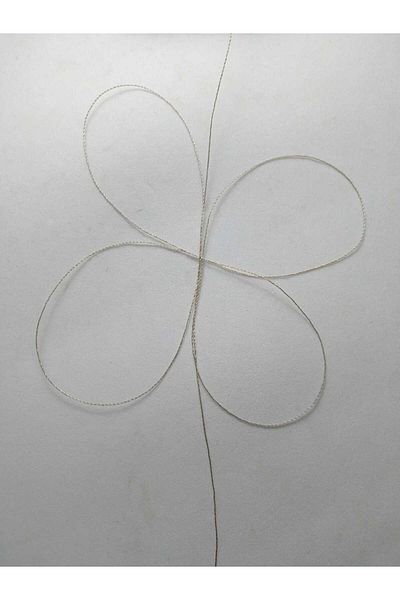 Eskişehir hobi sanat 0,2 mm 60 μέτρα κορδόνι χάντρες προσευχής Αντίκα μπεζ χρώμα (πιο λεπτό κορδόνι χάντρες προσευχής)