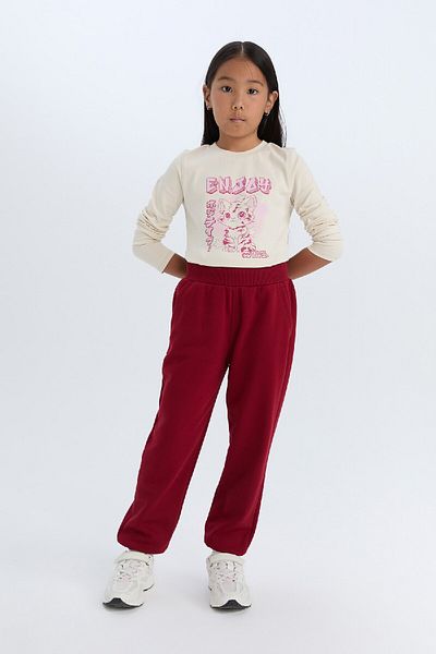 DeFacto Jogginghose für Mädchen mit Taschen und elastischem Bund D7008A824WN