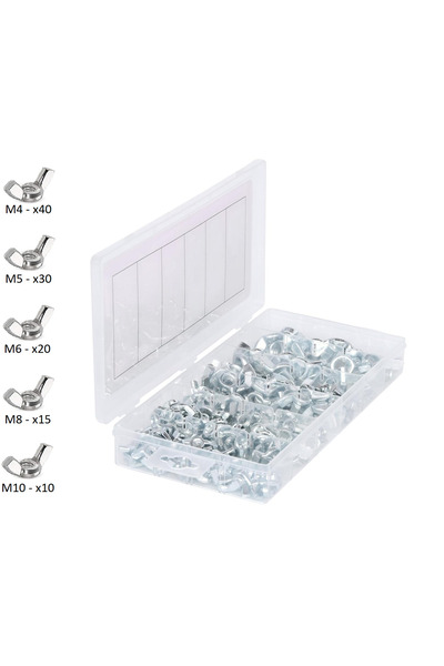 Venoa Dks115 Galvanizli Kelebek Somun Seti Çantalı 115 Parça