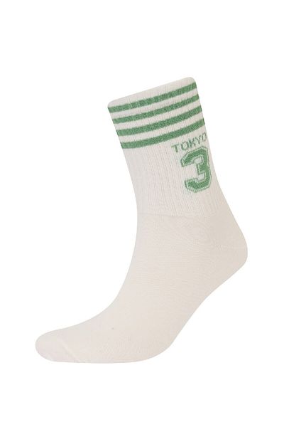 DeFacto Men's Comfortable Elastic 3-Piece Cotton Long Socks C6685Axns