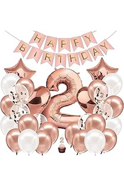 DÜVENCİ TİCARET ΣΕΤ ΜΠΑΛΟΝΙΩΝ ΓΙΑ ΓΕΝΕΘΛΙΑ ΣΕ ΧΡΩΜΑ ΡΟΖ ΧΡΥΣΟ