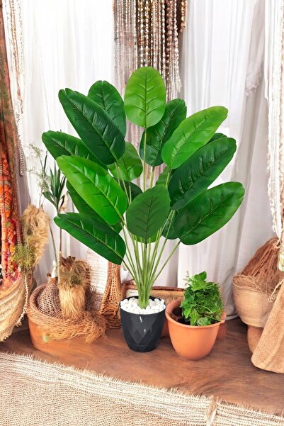 SY Vista Yapay Starliçe - Starliçe Gri Saksılı 90 cm