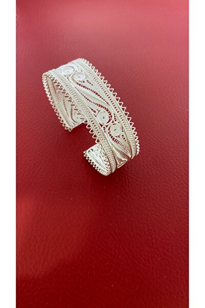 Midyat Artuklu Gümüşçülük Telkari Gümüş Kelepçe Bilezik