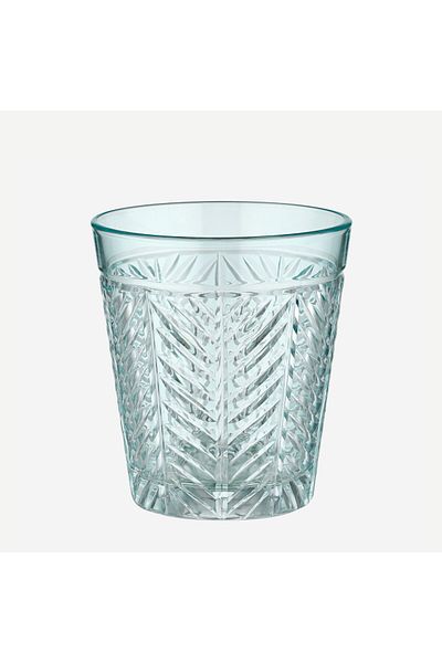CHIARA ALESSI Lanza Turquoise Glass Water Cup 345 ml
