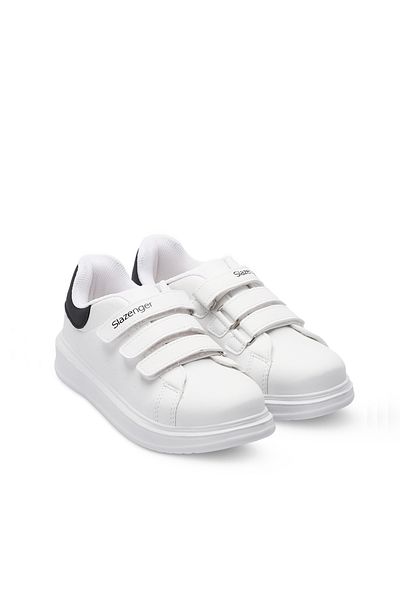 Slazenger Love I Unisex Kids Sneaker - White and Black